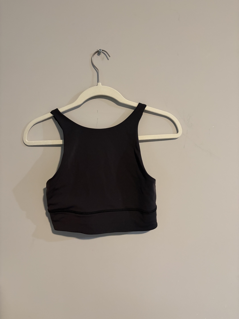 Black Women's High Neck sports bra